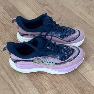 Hoka SkyFlow Women's Navy and Pink Running Shoes